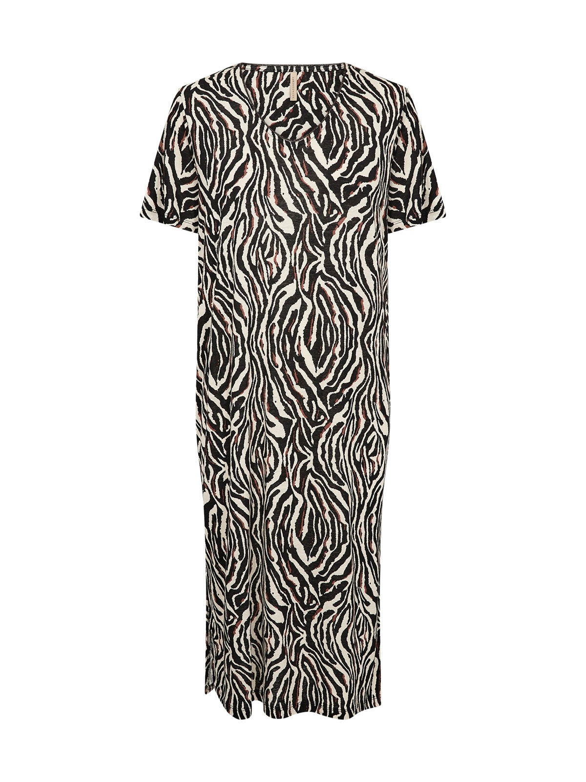 Jerseykleid SC-Lenise 6 schwarz/sand gemustert
