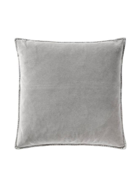 Decorative cushion velor ash gray 52x52cm