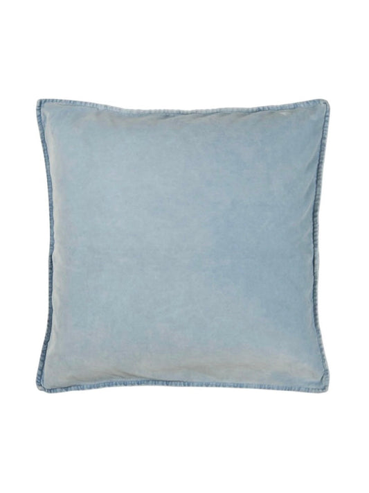 Decorative cushion velor blue shade 52x52cm