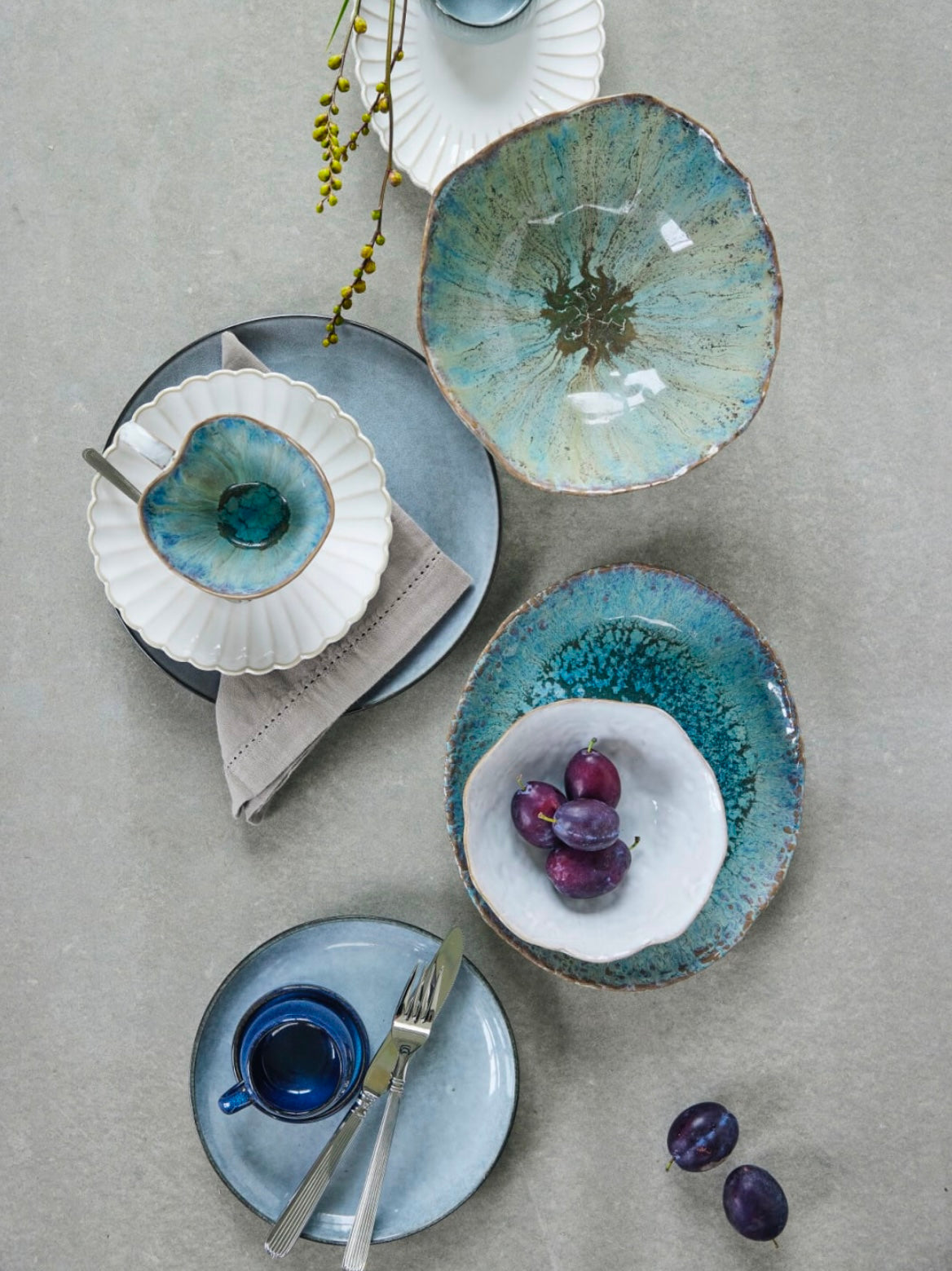 Frühstücksschale Milla turquoise