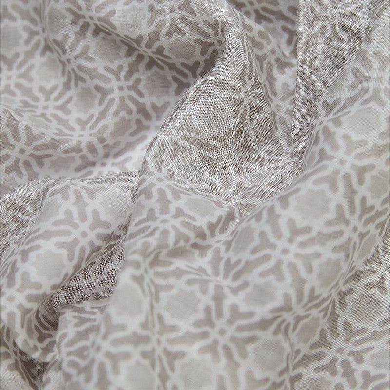 Modeschal Signe beige/weiß