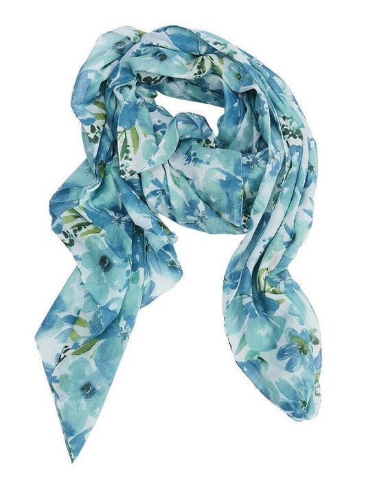 Fashion scarf Gemma blue/green
