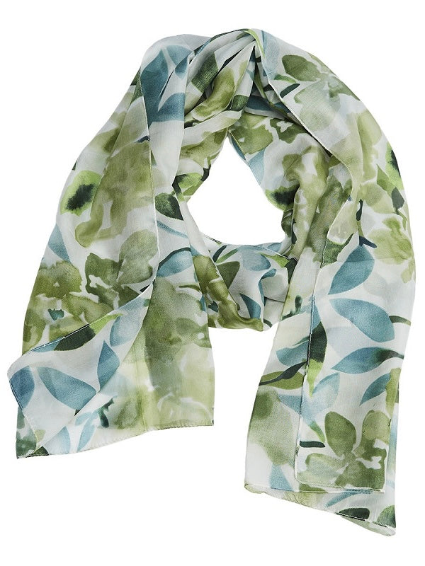 Seidenschal Ada grün/aqua