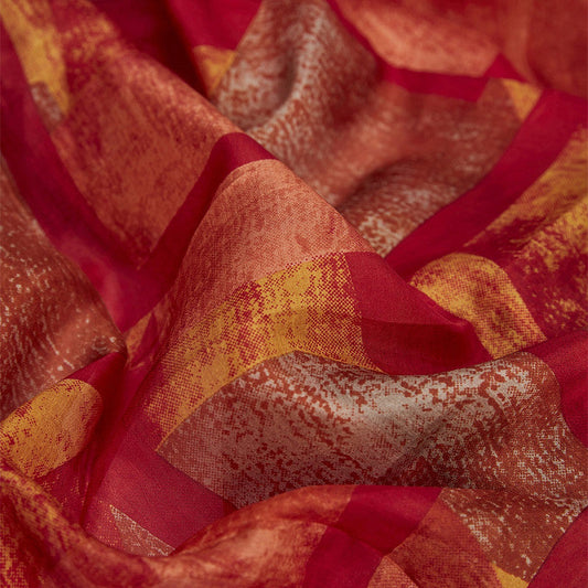 Seidenschal Kaylee rot/orange