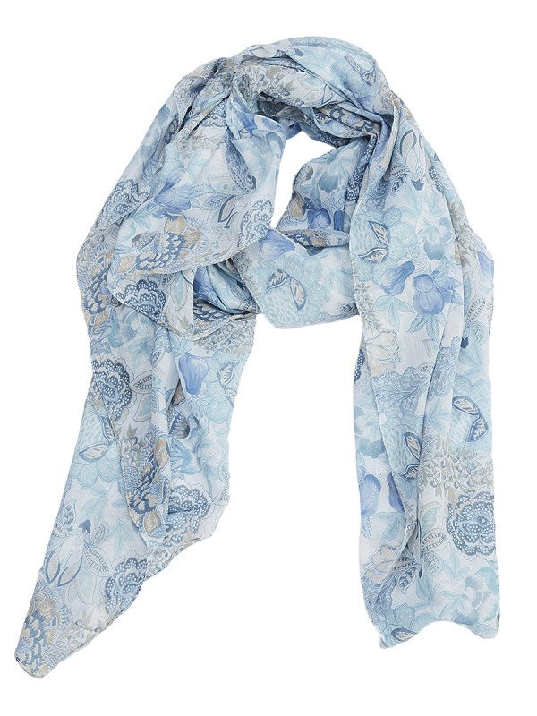 Modeschal Andrea bleu