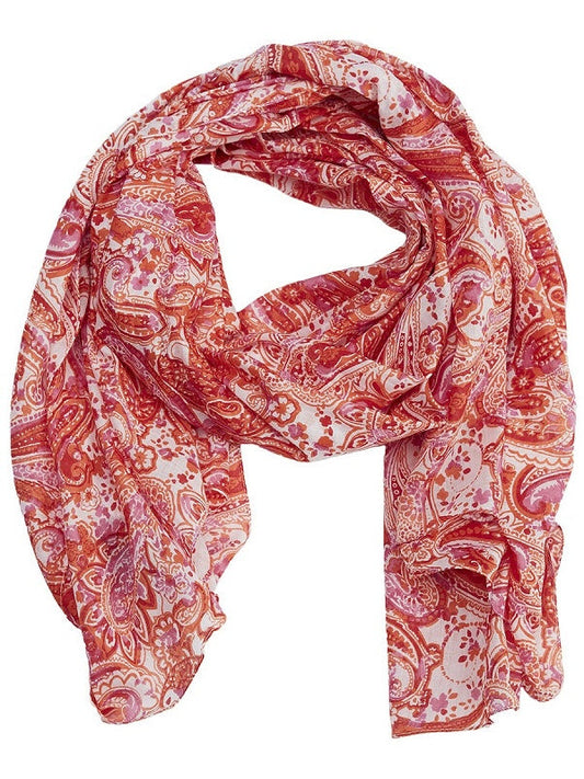 Modeschal Elsie rot/pink