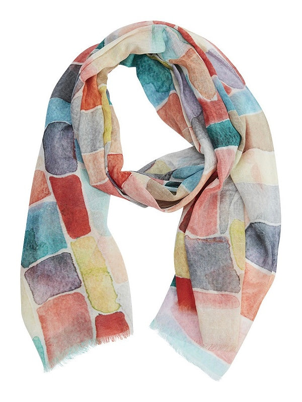 Modeschal Ava rot mix