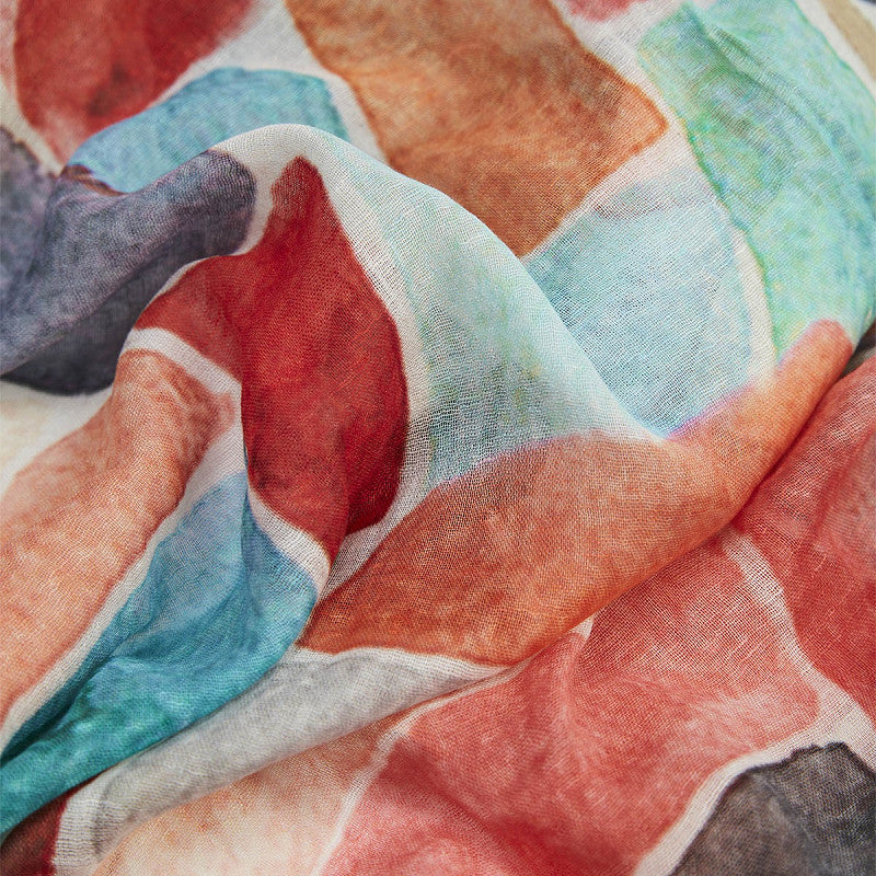 Modeschal Ava rot mix