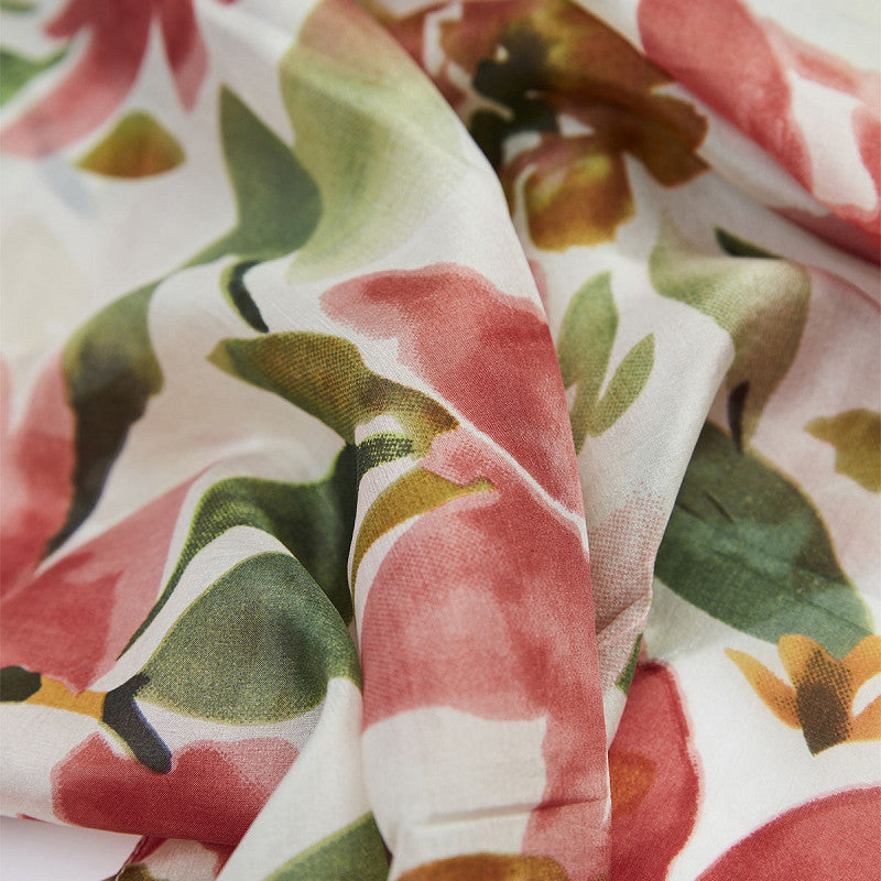 Seidenschal Ada grün/rot