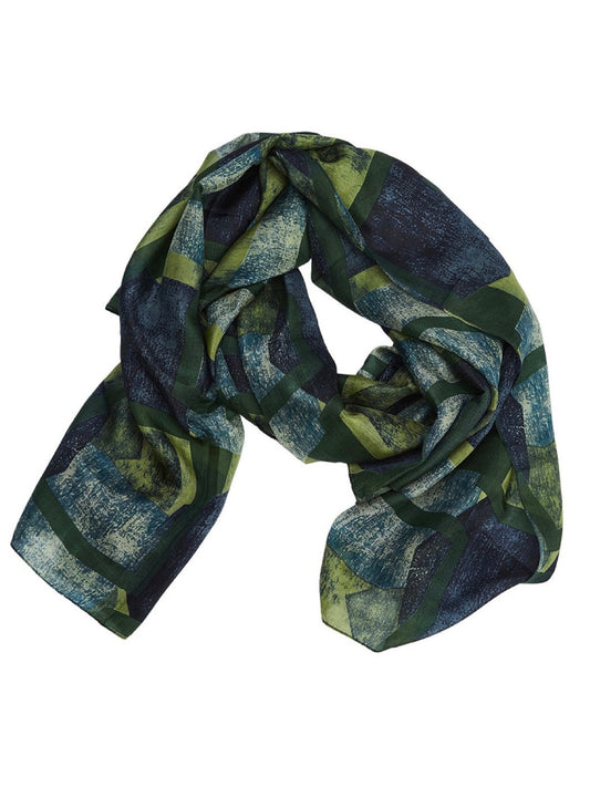 Seidenschal Kaylee blau/grün