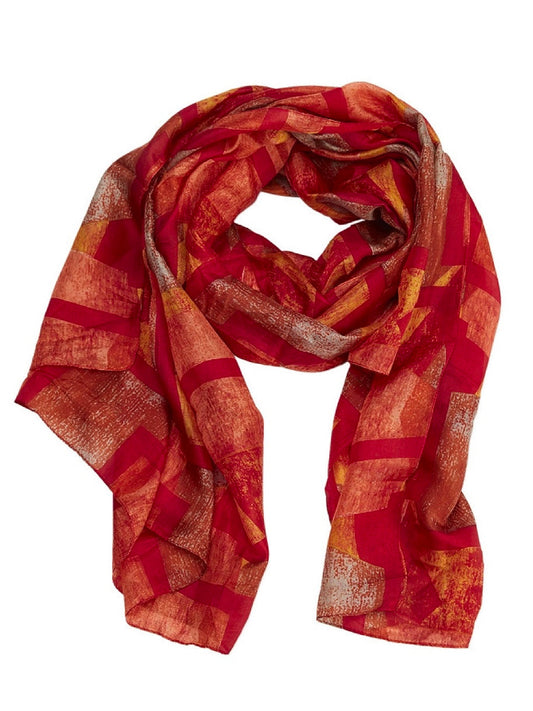 Seidenschal Kaylee rot/orange