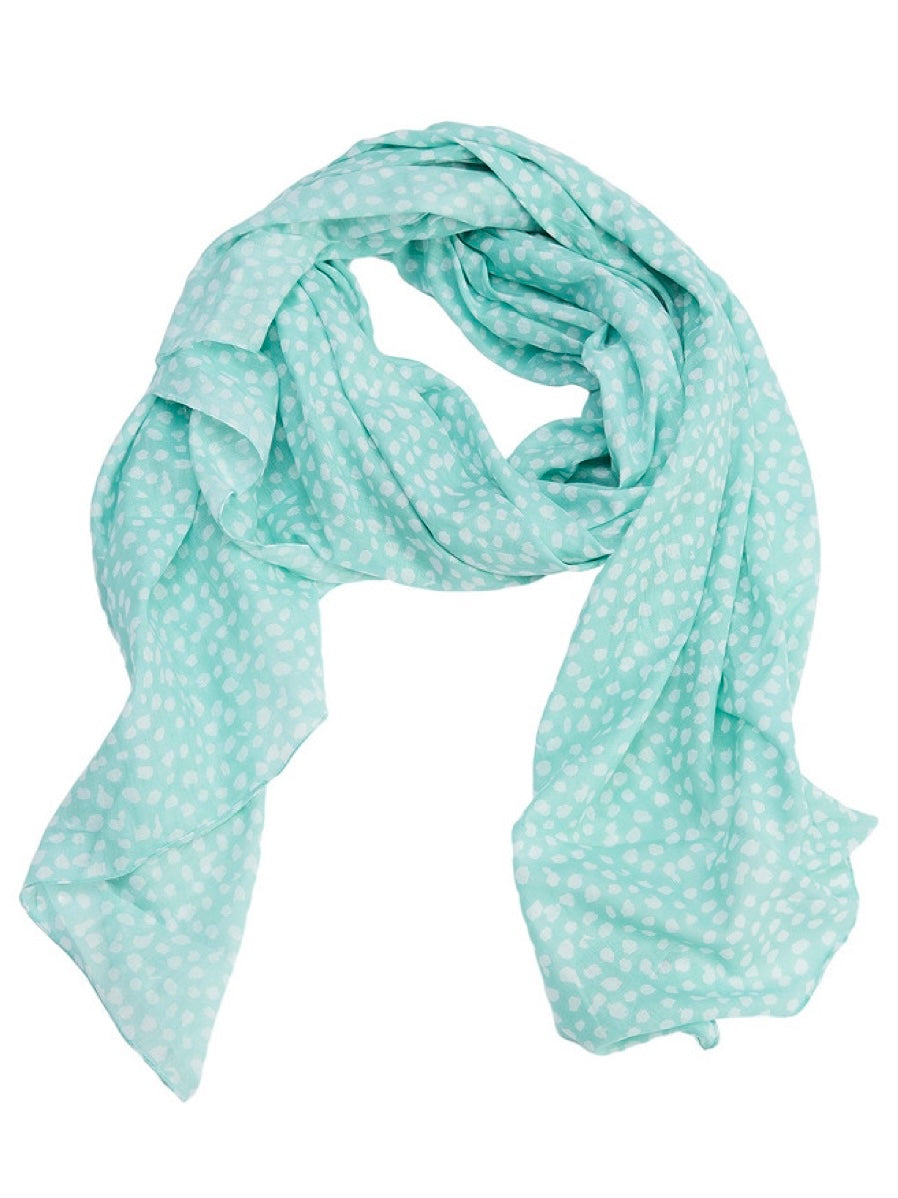 Modeschal June mint Tupfen