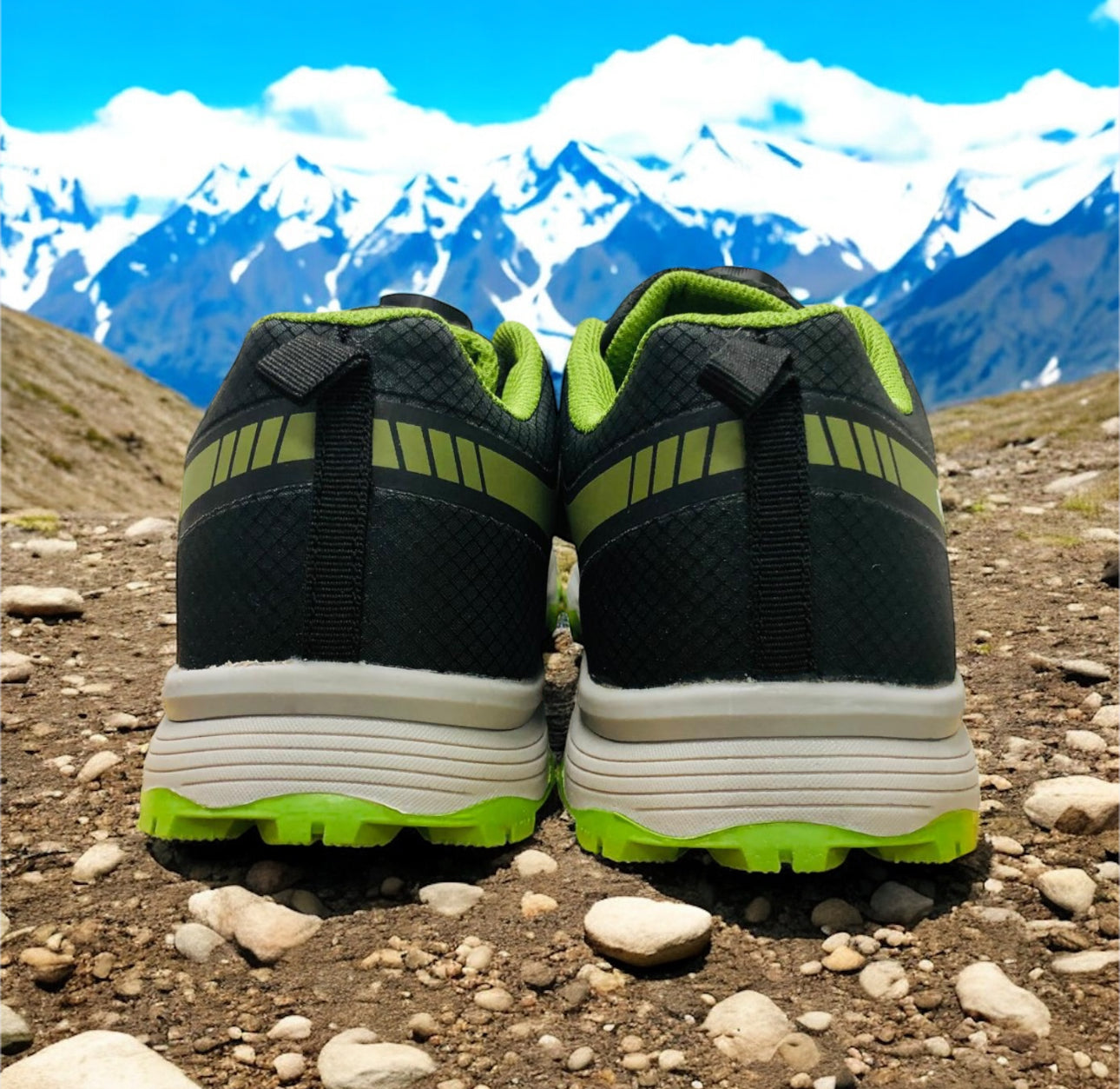 Richter textílskór fyrir börn í svörtu/kaktus