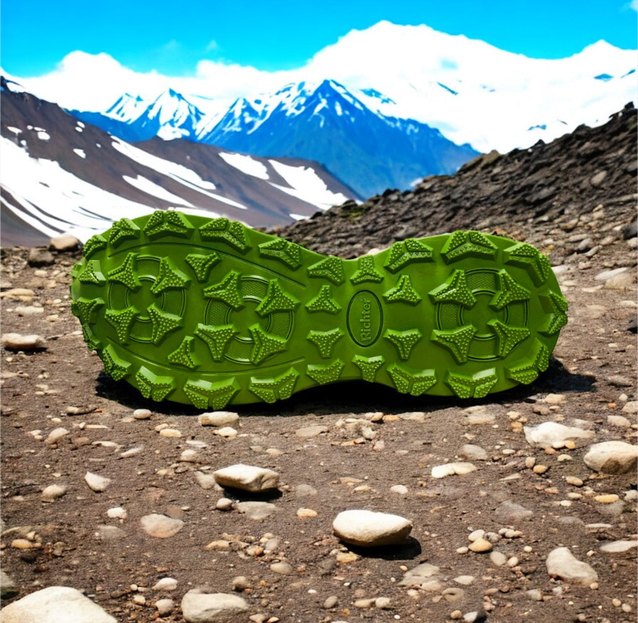 Richter textílskór fyrir börn í svörtu/kaktus