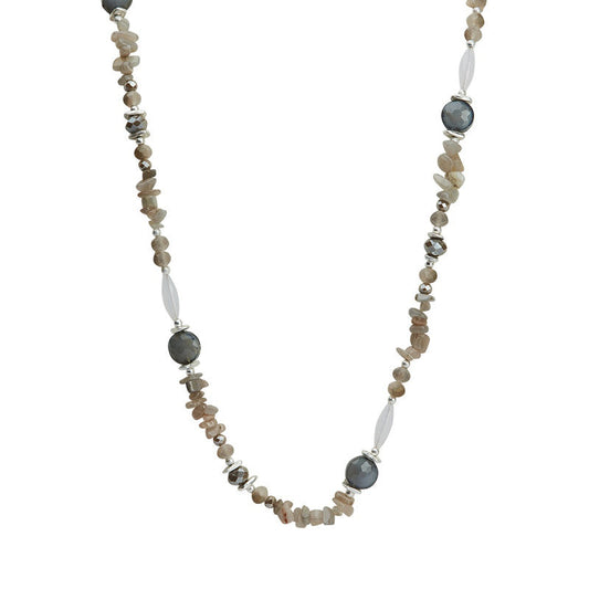 Halskette Julia grau