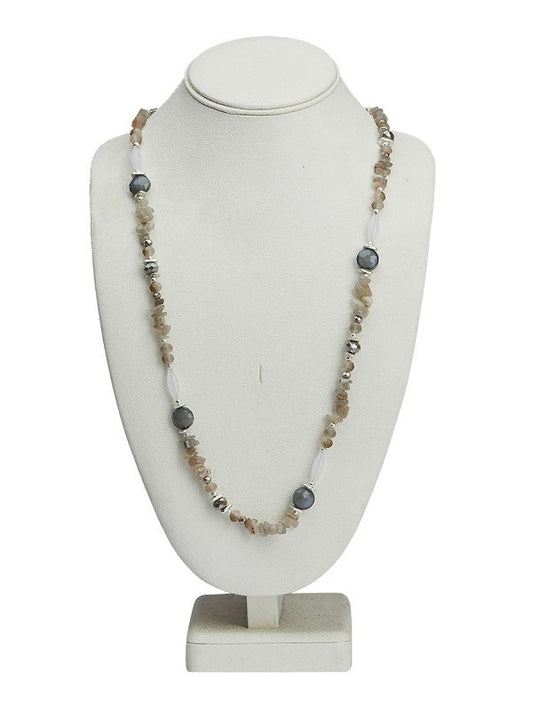Halskette Julia grau