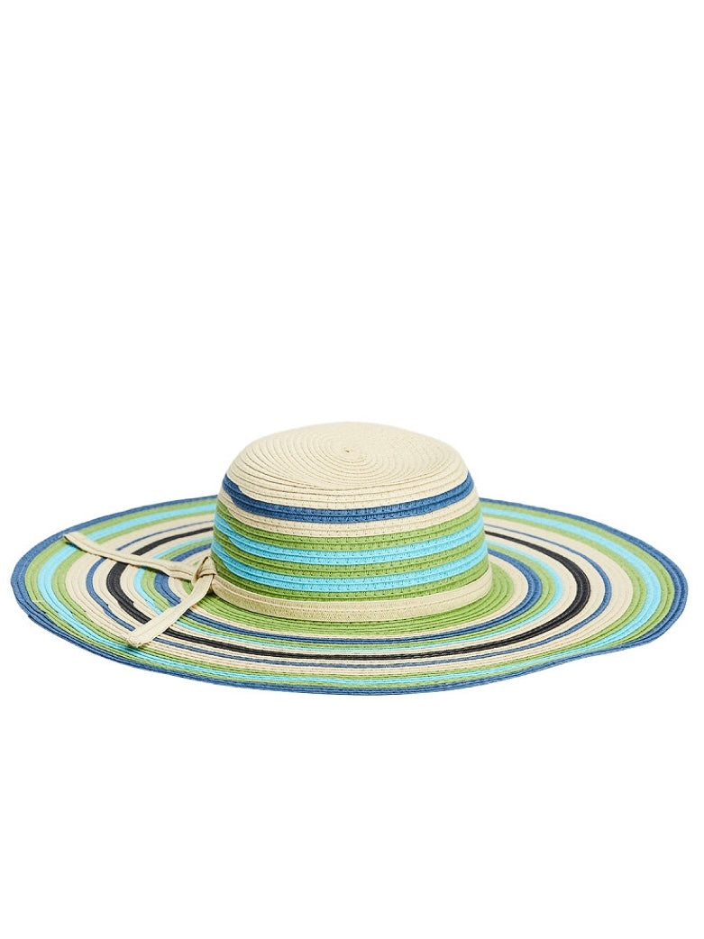 Sonnenhut Celine blau/mint