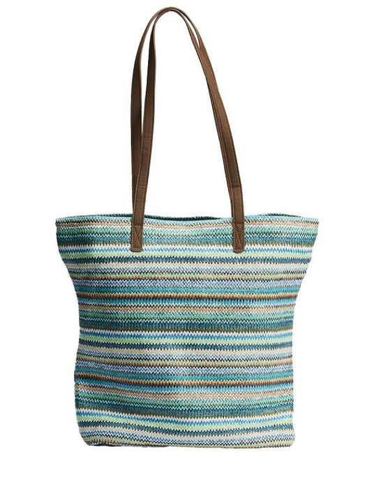 Schultertasche Selma türkis mix