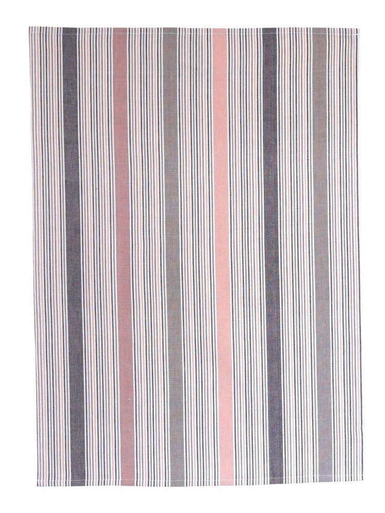 Geschirrtuch Streifen warmes grau/rosé Mix