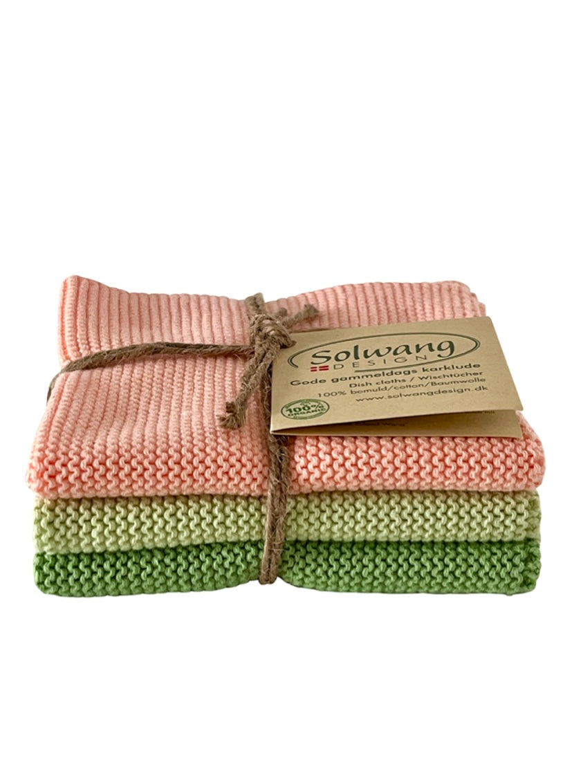 Wischtücher 3er Set Papaya Kombi