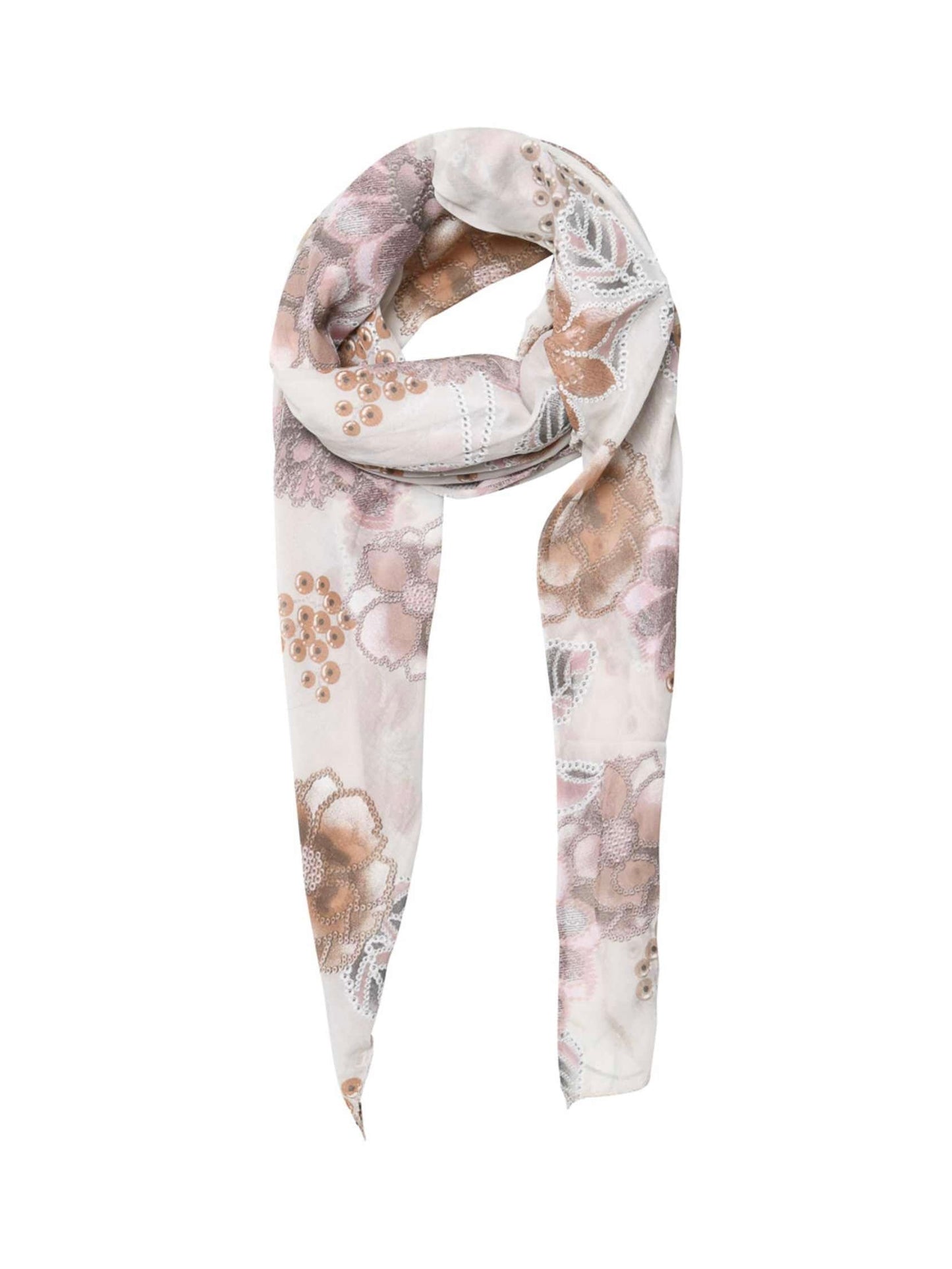 Modeschal Paillette/Flower TT, in 3 Farben