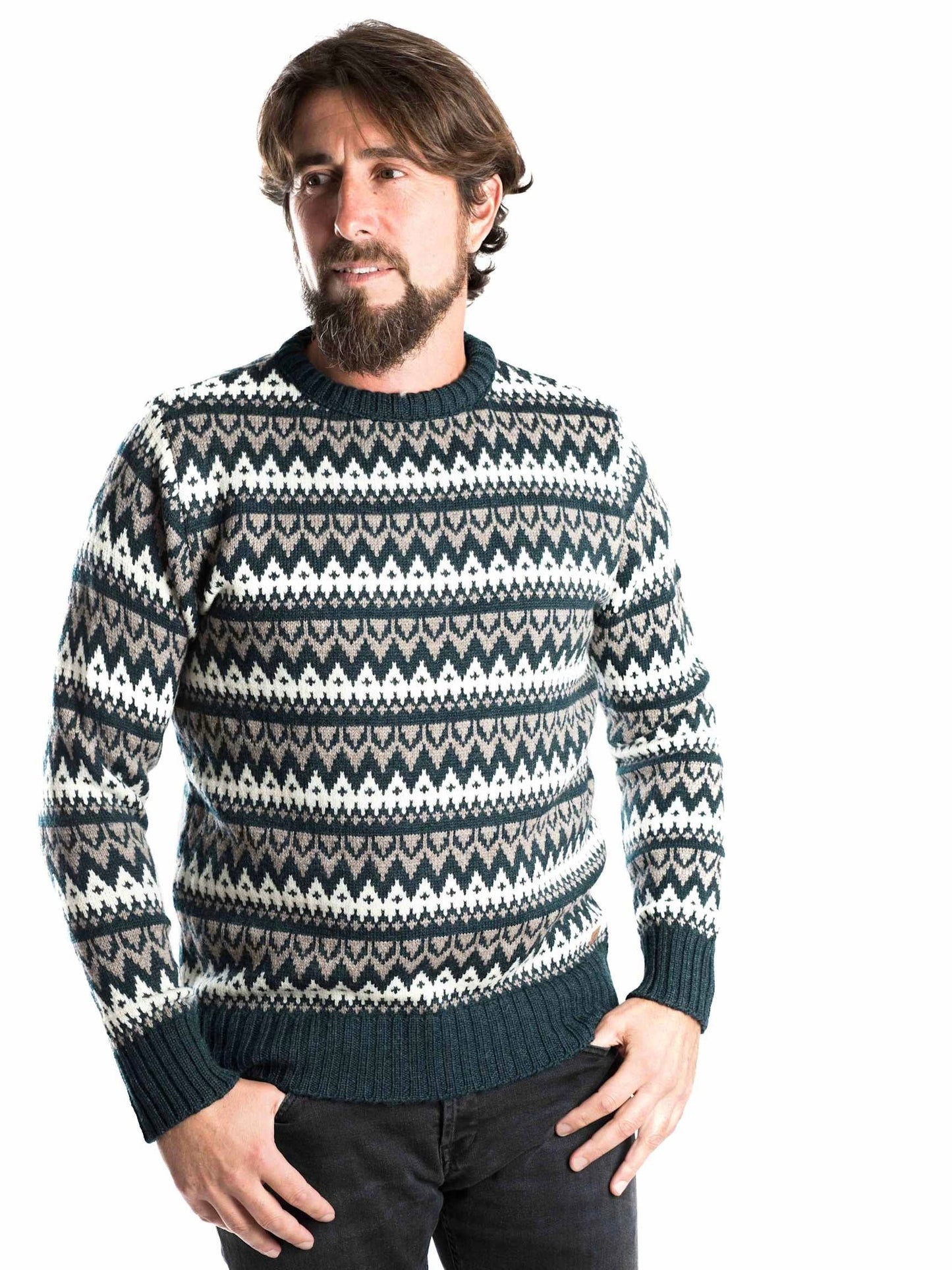 Norweger Pullover Halfdan indigo