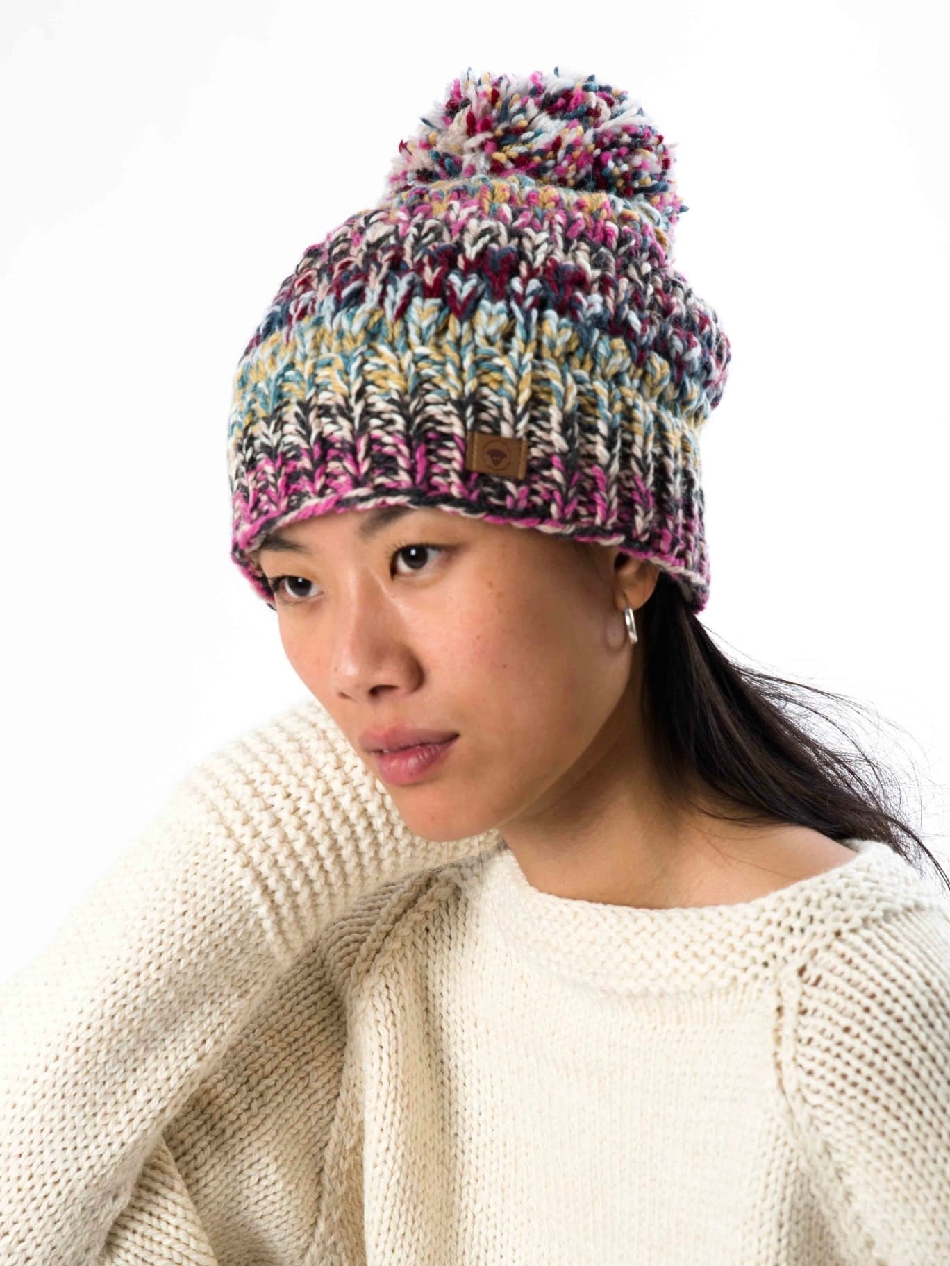 Strickmütze Queen bunt