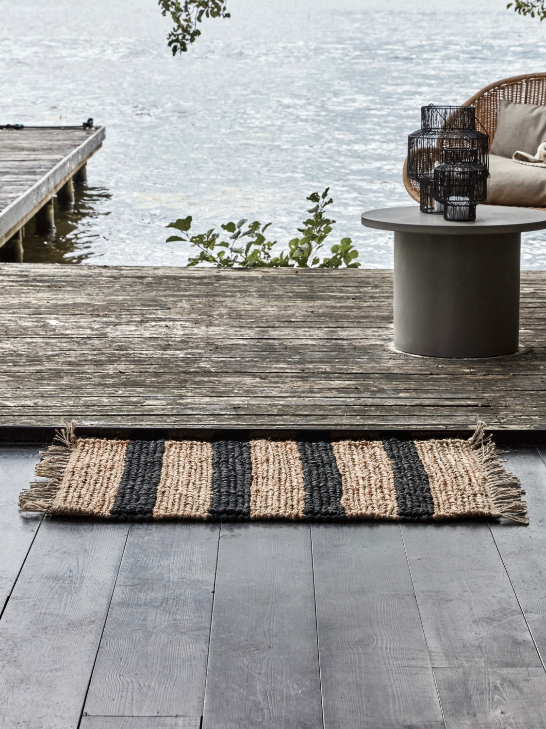 Strukturteppich HDRimi natur/schwarz