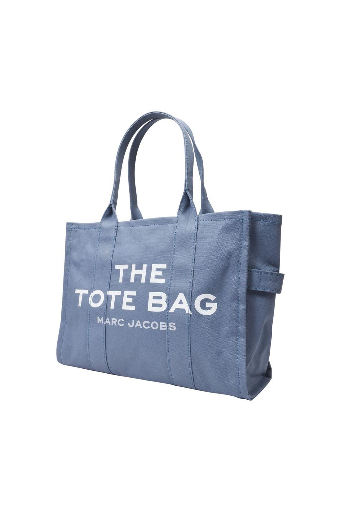 The Large Tote Bag in blauem Canvas