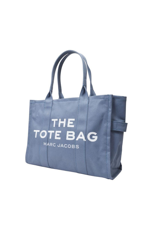 The Large Tote Bag in blauem Canvas