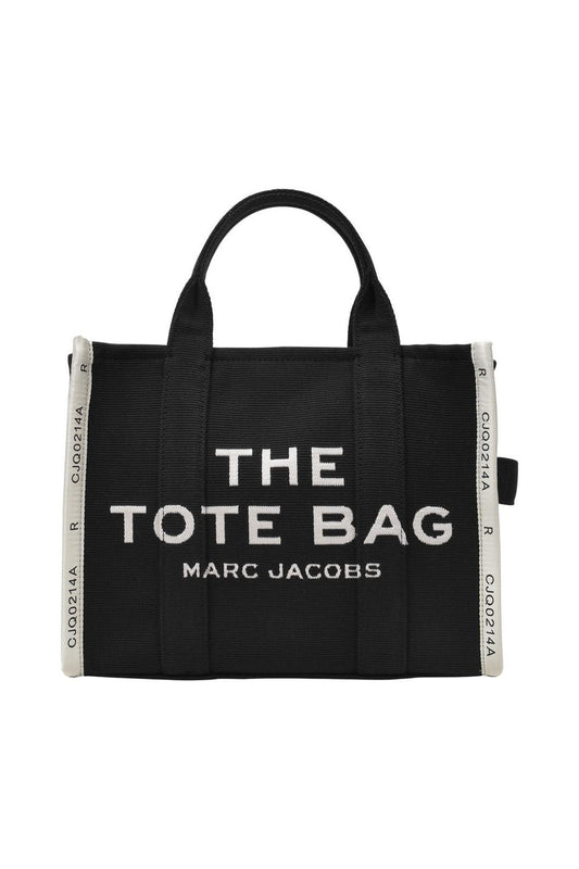 The Medium Tote Tasche aus schwarzem Canvas