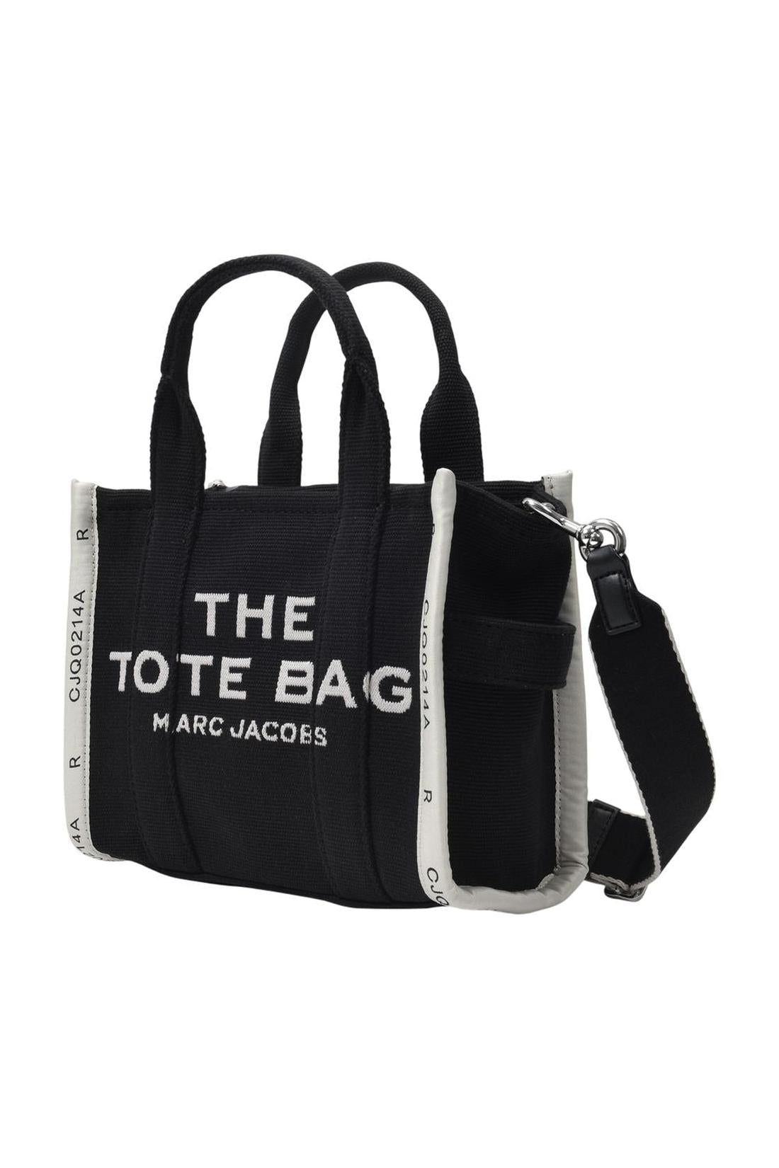The Small Tote Tasche aus schwarzem Canvas