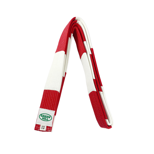 Green Hill Meistergürtel 6. Dan (Rot/Weiß)