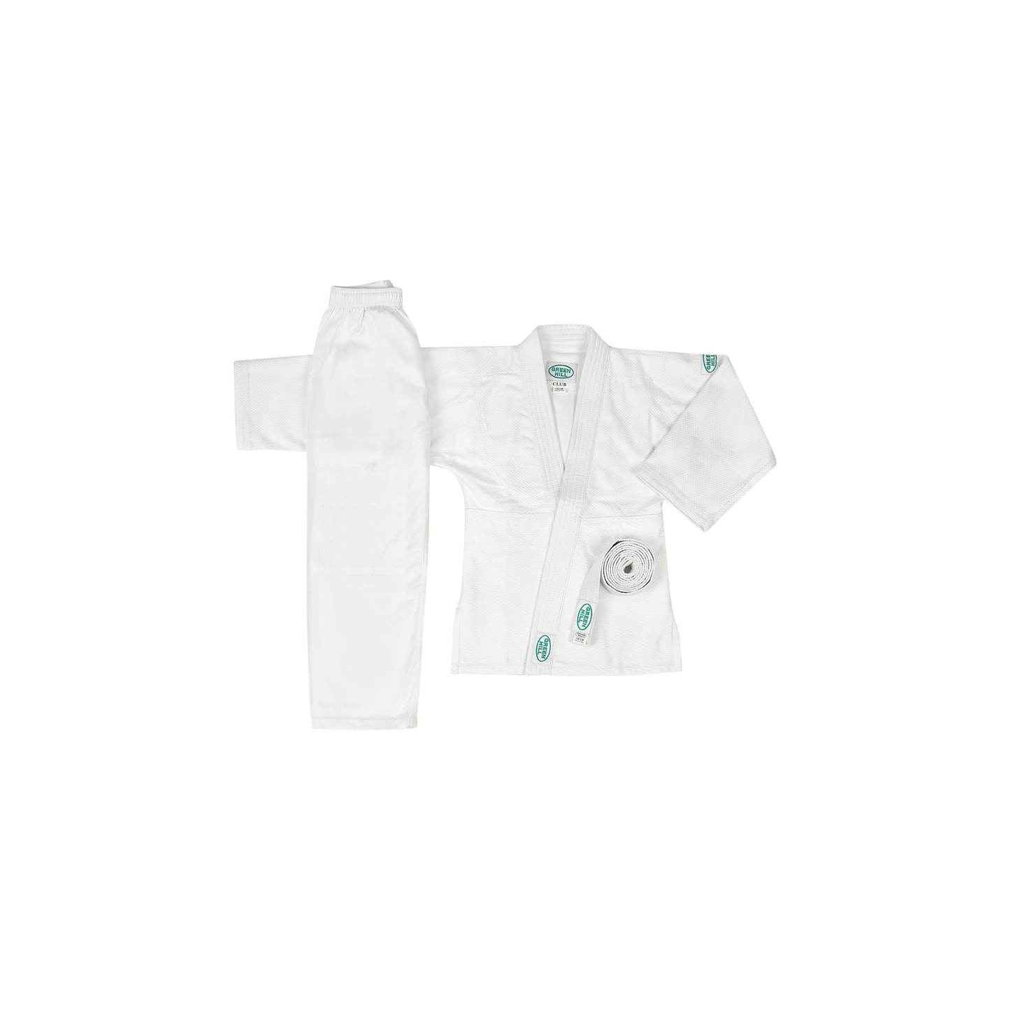 Green Hill Judoanzug CLUB 450 g/m² rundes Logo