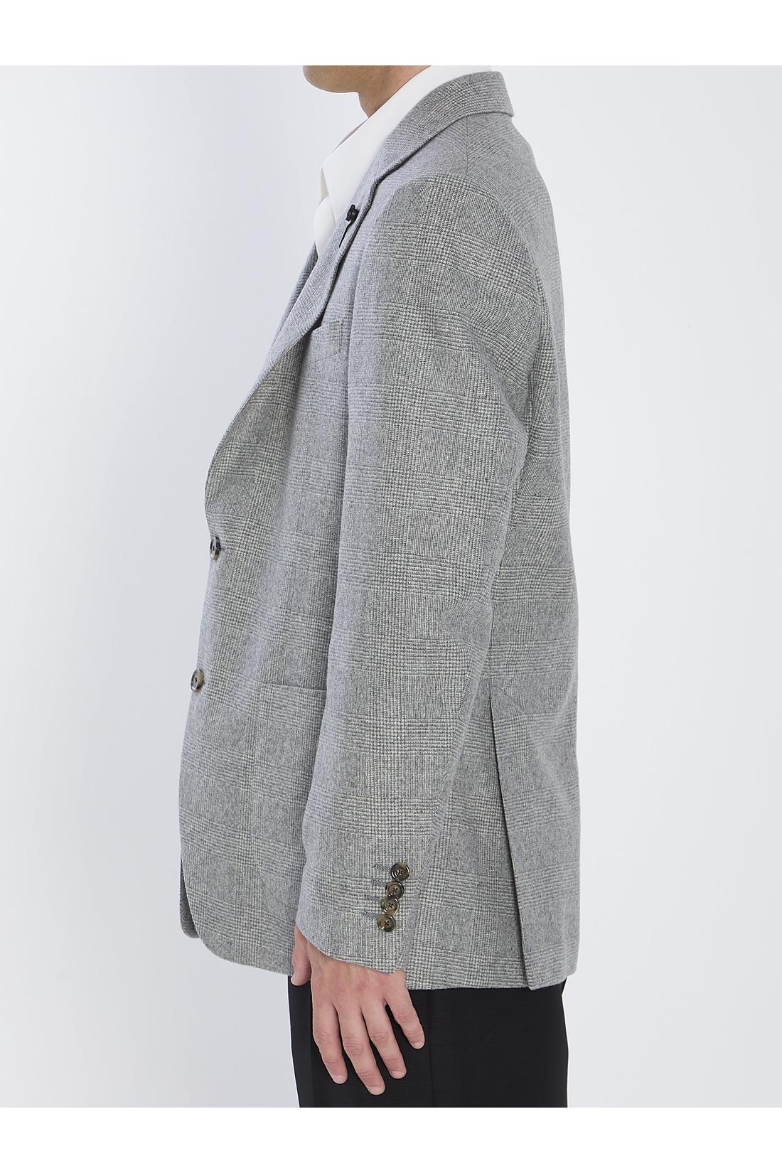 Jacket in virgin wool and cashmere