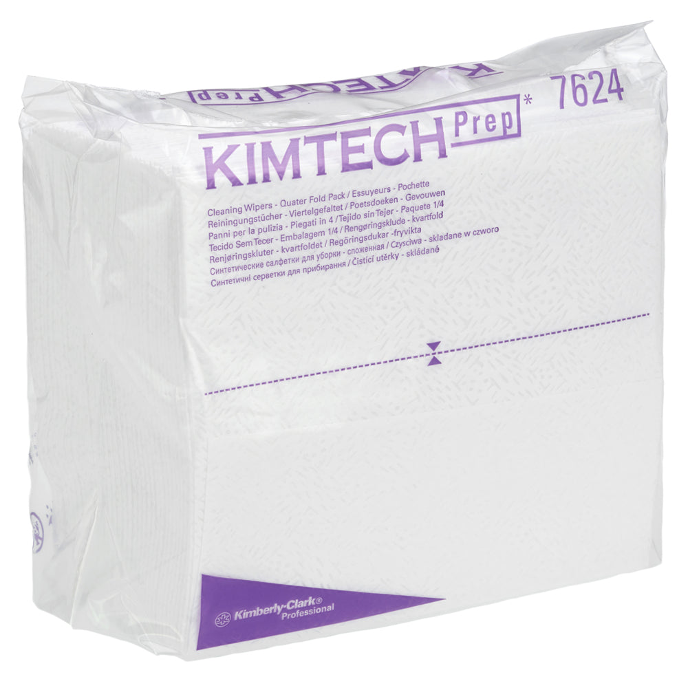 Auslaufartikel: Kimtech® Pure Wischtücher - Viertelgefaltet / Weiß - 12 Packs  x 35 Sheets | Karton (12 Päckchen)
