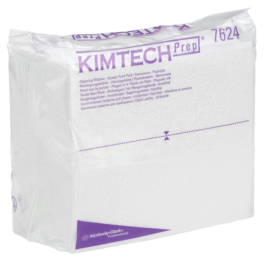 Auslaufartikel: Kimtech® Pure Wischtücher - Viertelgefaltet / Weiß - 12 Packs  x 35 Sheets | Karton (12 Päckchen)