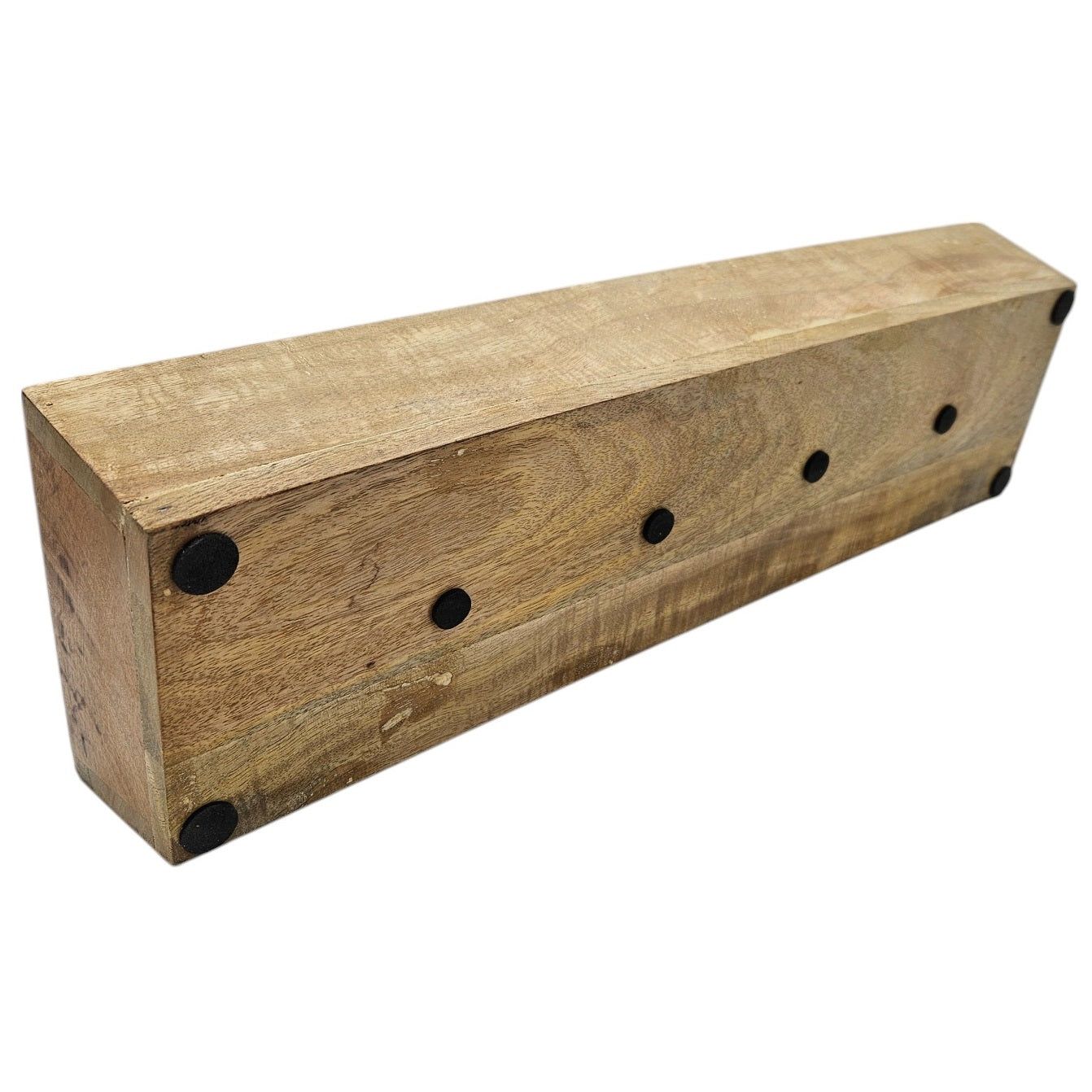 Kerzenhalter Kerzenständer Tablett Holz Mangoholz Advent Deko für 4 Kerzen 53 cm