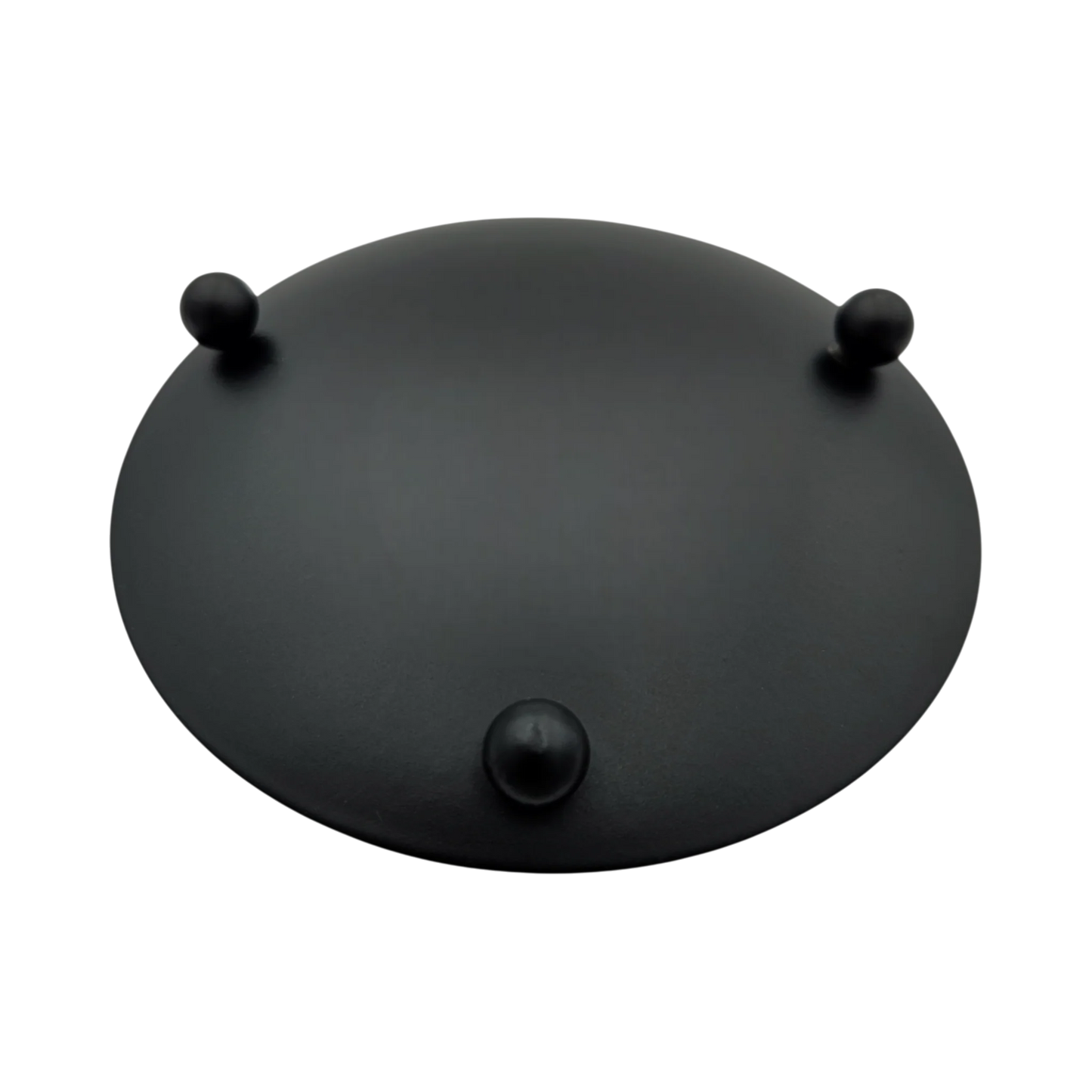 Kerzenhalter schwarz 4 Stück Stumpenkerzen Teller Kerzenteller Weihnachten 8,5 cm