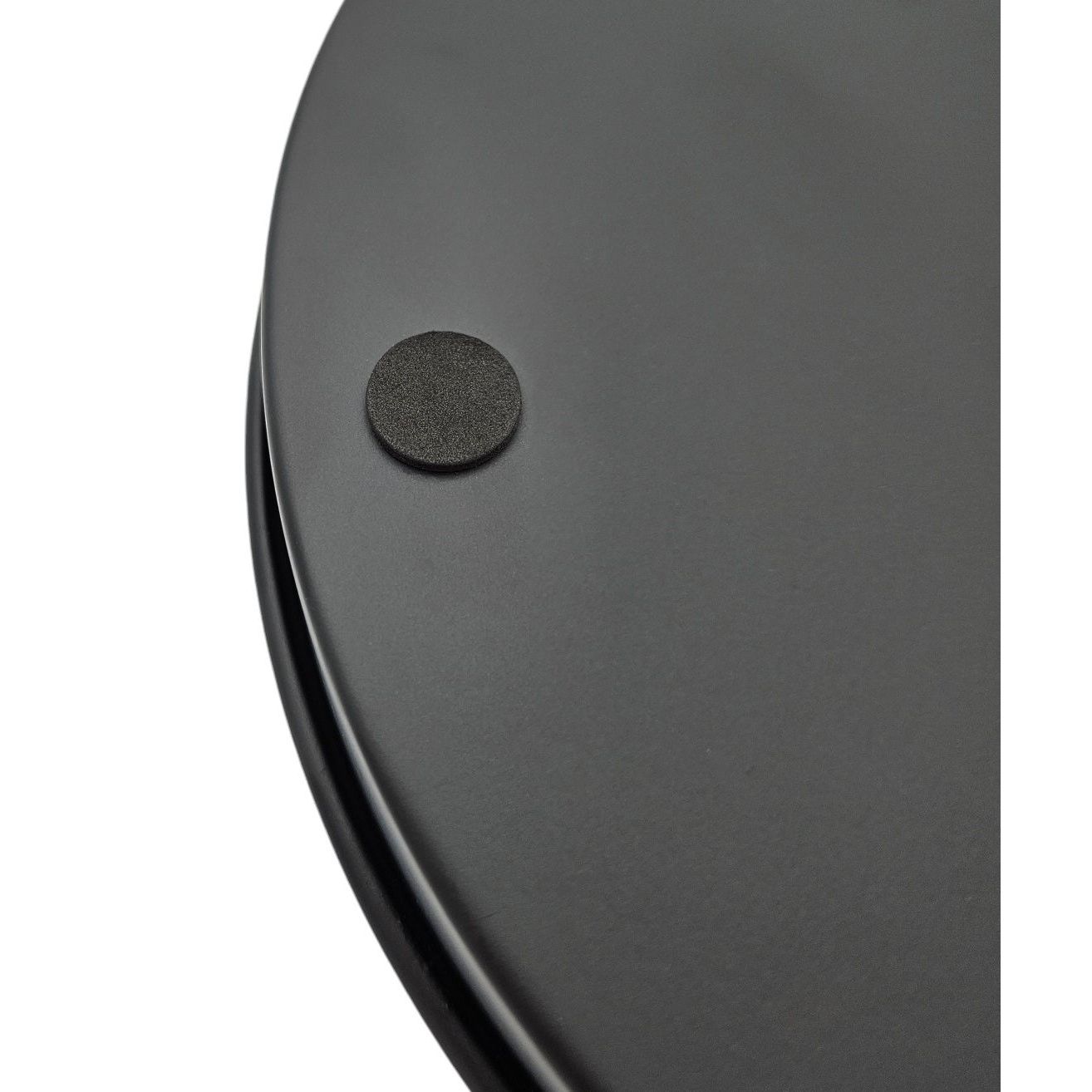 Kerzenteller Kerzentablett magnetische Kerzenhalter Tablett schwarz Metall 25 cm