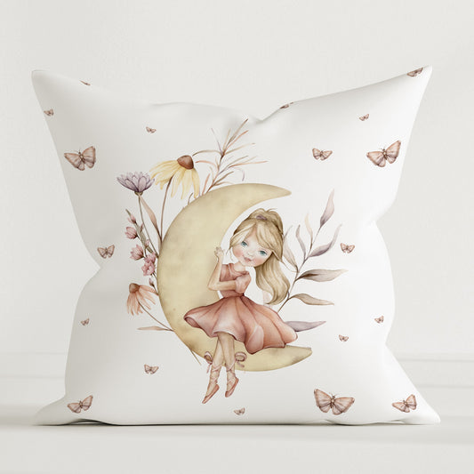 "Sweet Ballerina" Premium Children's Decorative Pillow