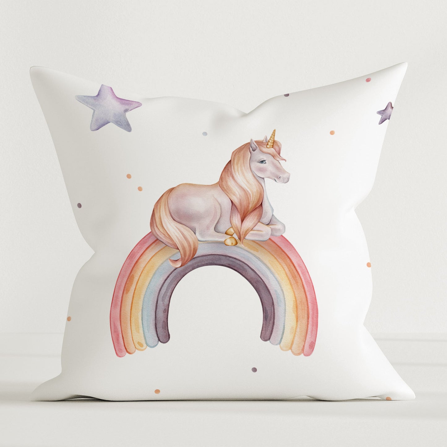 "Rainbow Unicorn" Premium Decorative Pillow