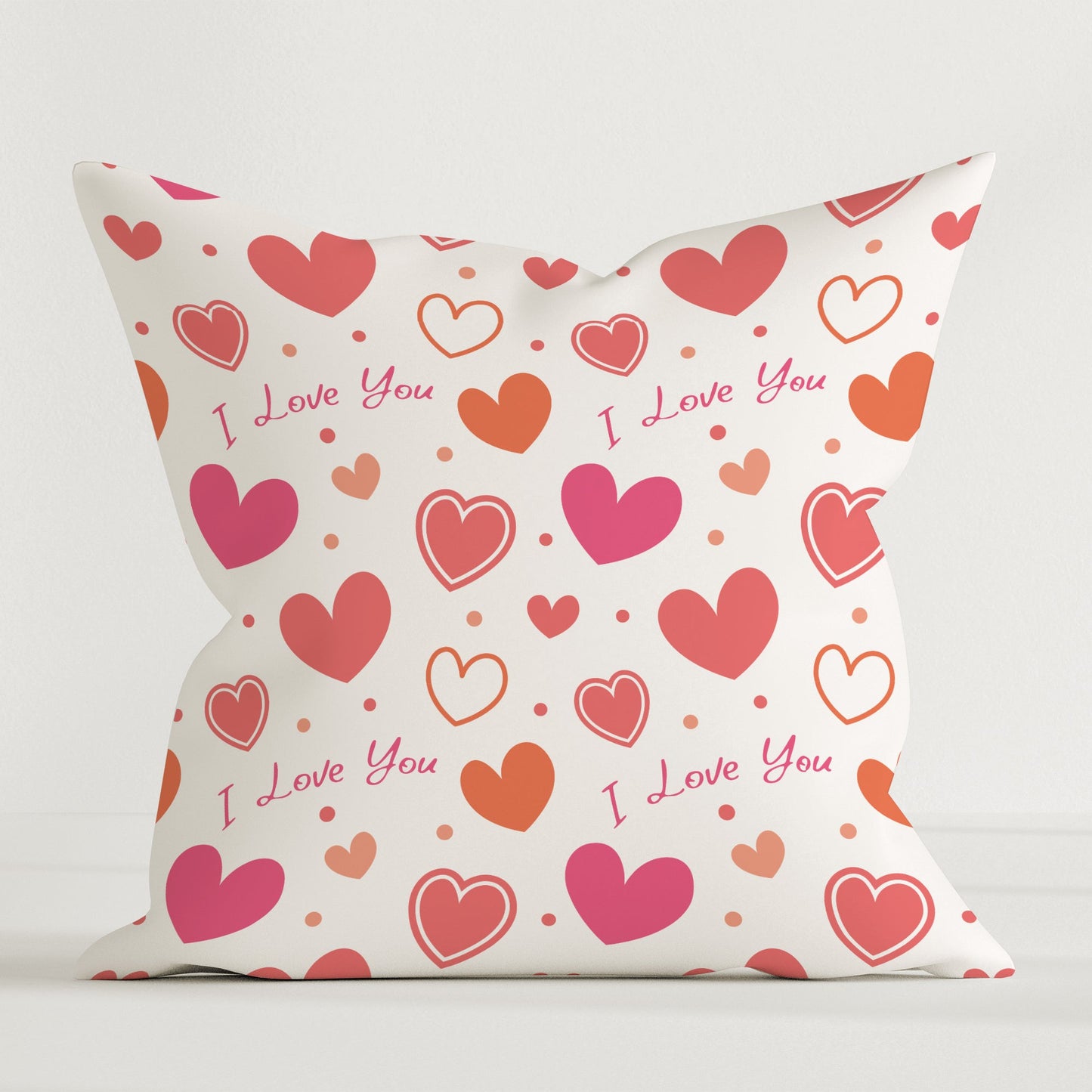 "I love you" premium decorative pillow