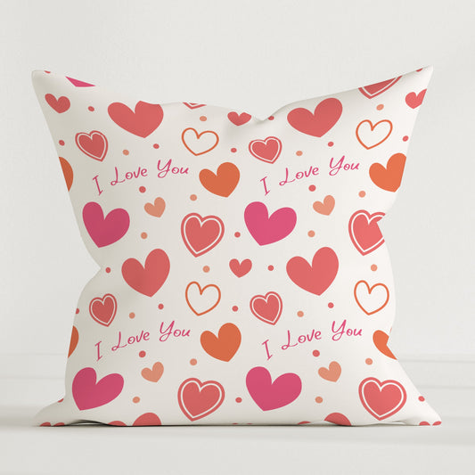 "I love you" premium decorative pillow