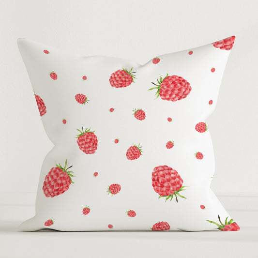 "Raspberries" Premium Decorative Cushion