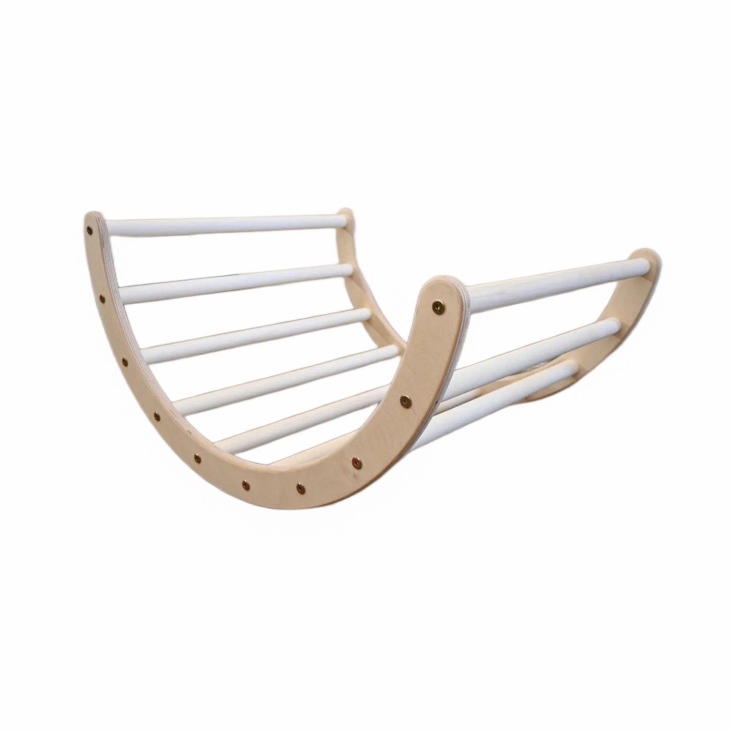 Kletterbogen & Wippe aus Holz - groß | Natur