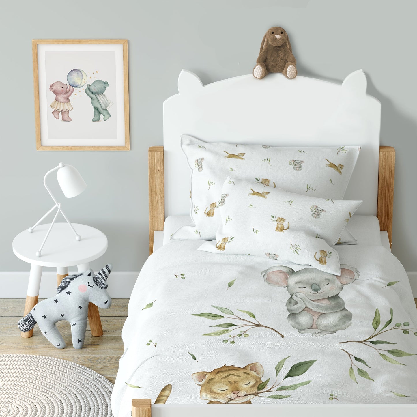 "Koala &amp; Tiger" Premium Children's Bedding