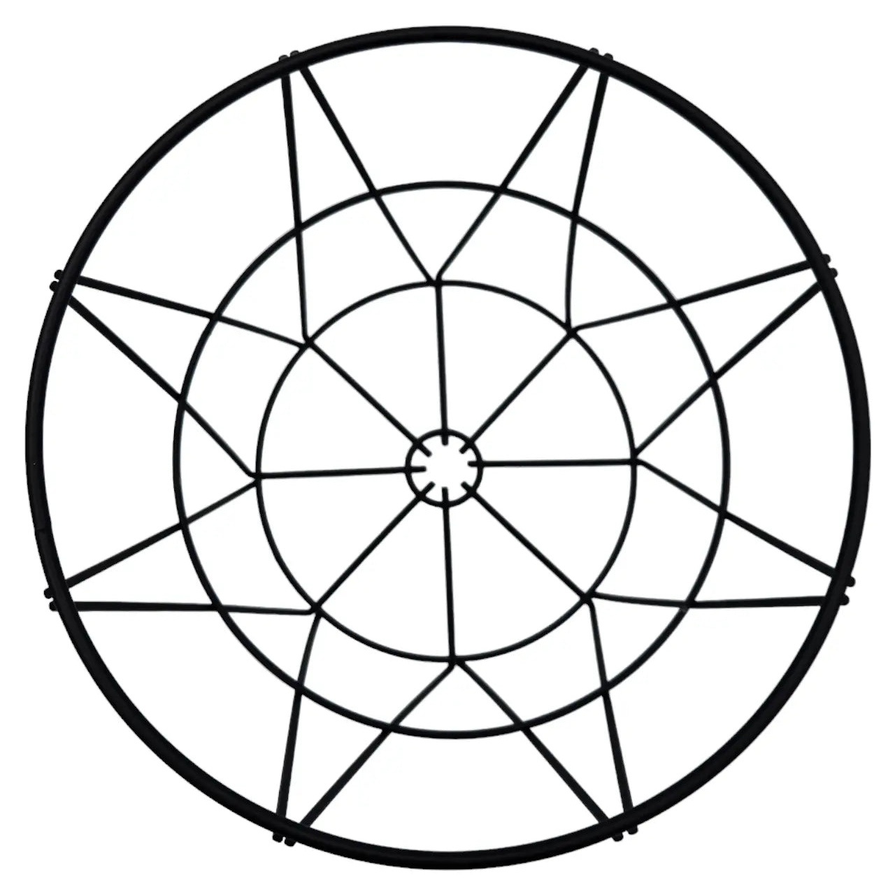 Korb rund Metall schwarz Aufbewahrungskorb Deko runder Metallkorb 25x20 cm