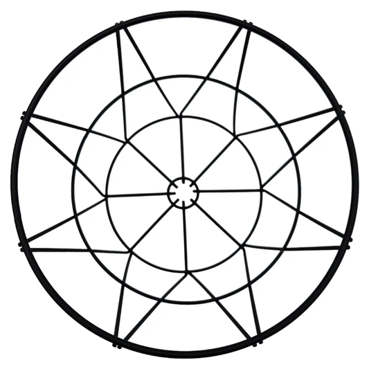 Korb rund Metall schwarz Aufbewahrungskorb Deko runder Metallkorb 25x20 cm