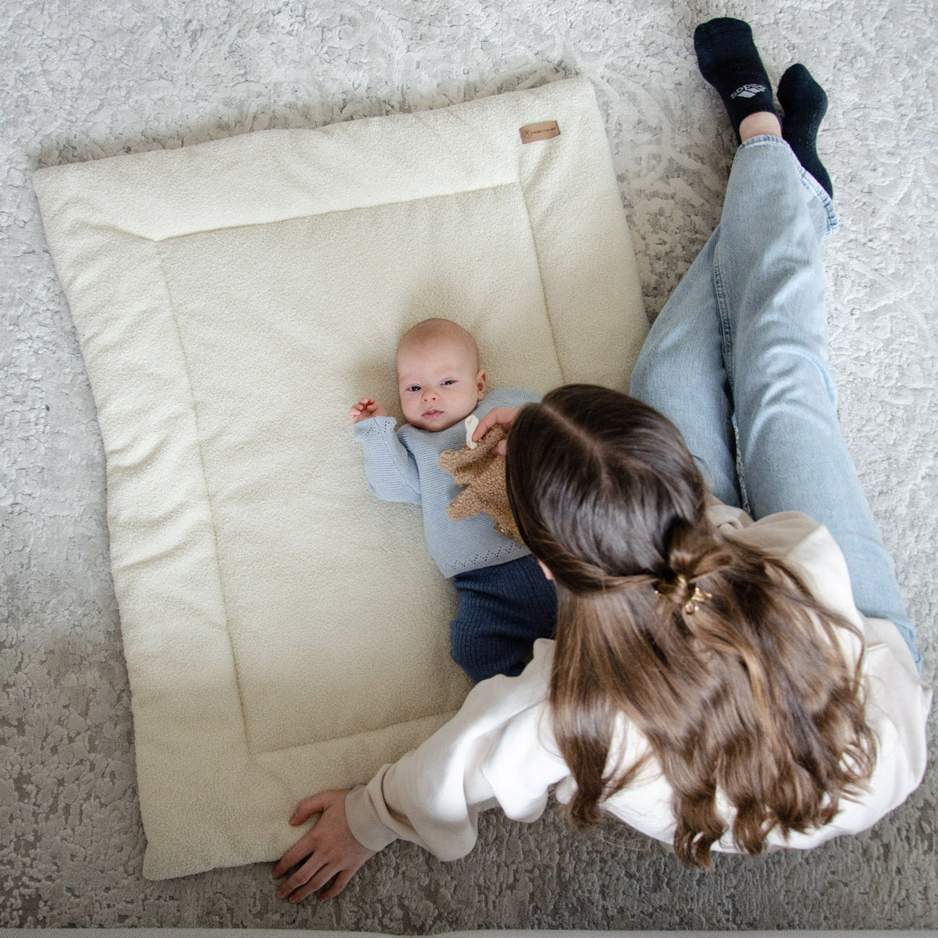 Krabbeldecke Teddy Bouclé - modern & kuschelig